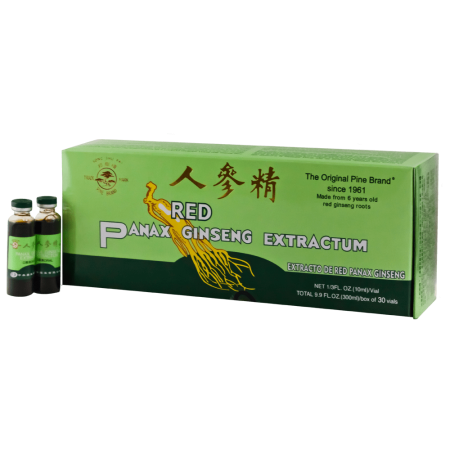 Pine Brand Red Panax Ginseng Extract with Alcohol, 30x10cc